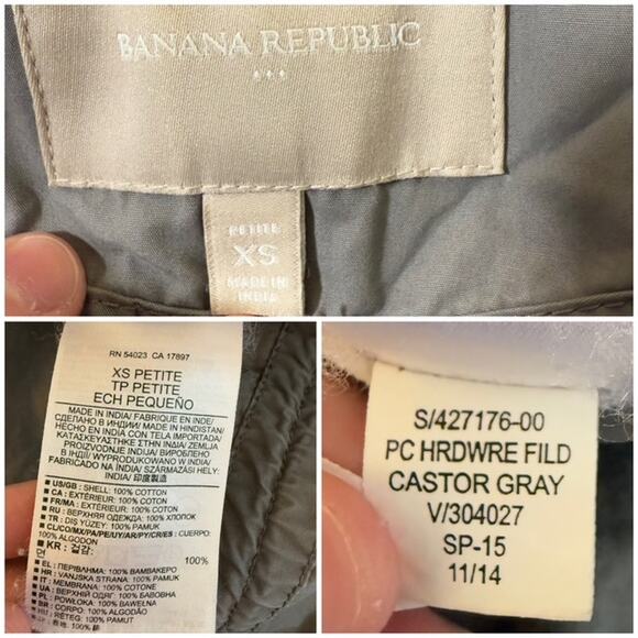 Banana Republic Women's Factory Field Jacket XS Utility Chore Barn Classic - Picture 8 of 9